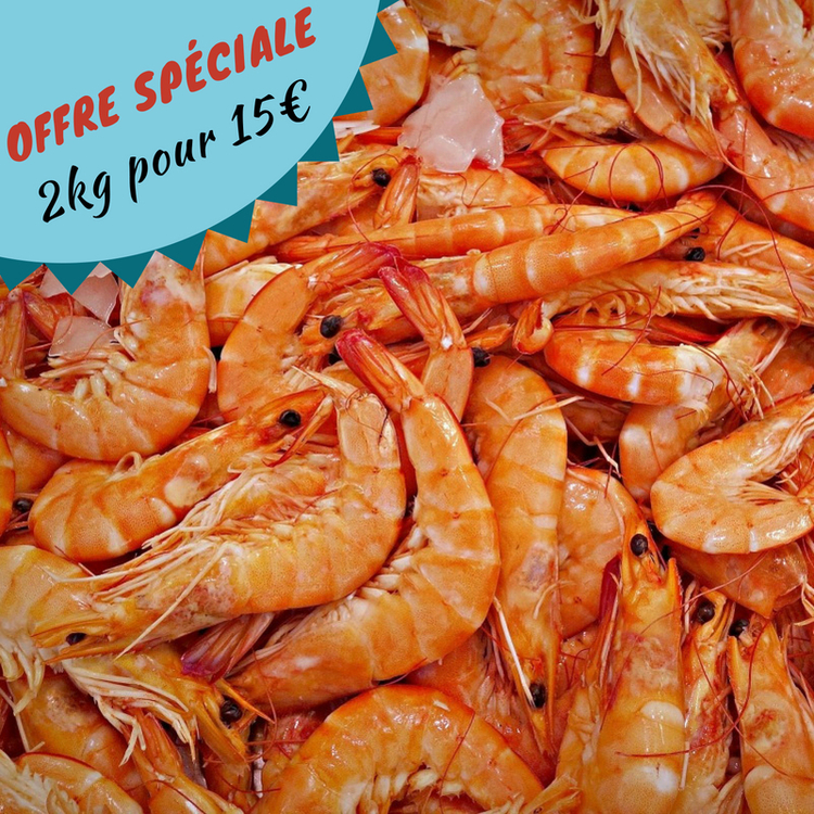 Promotion sur les crevettes